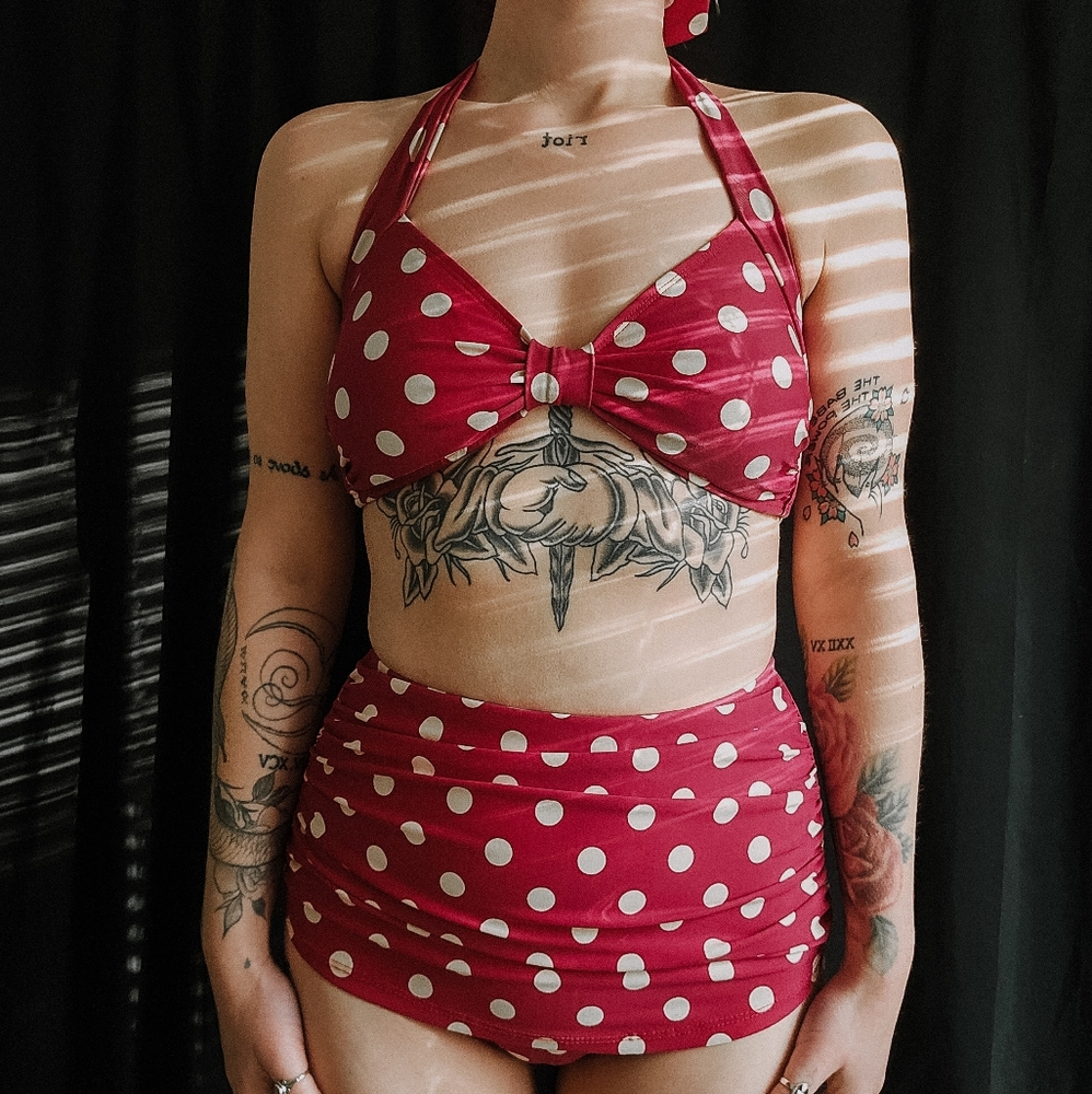 Esther Williams retro/vintage high waisted bathing suit